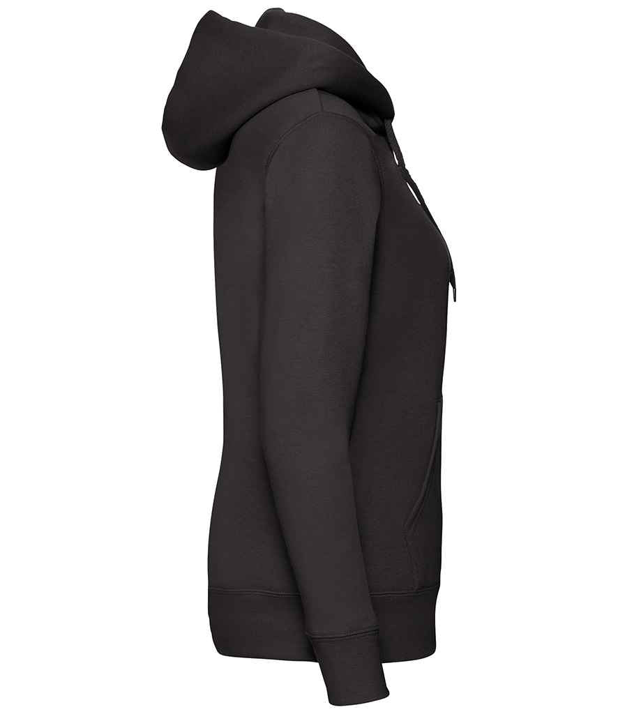 Fruit of the Loom Premium Lady Fit Zip Hooded Jacket - Black