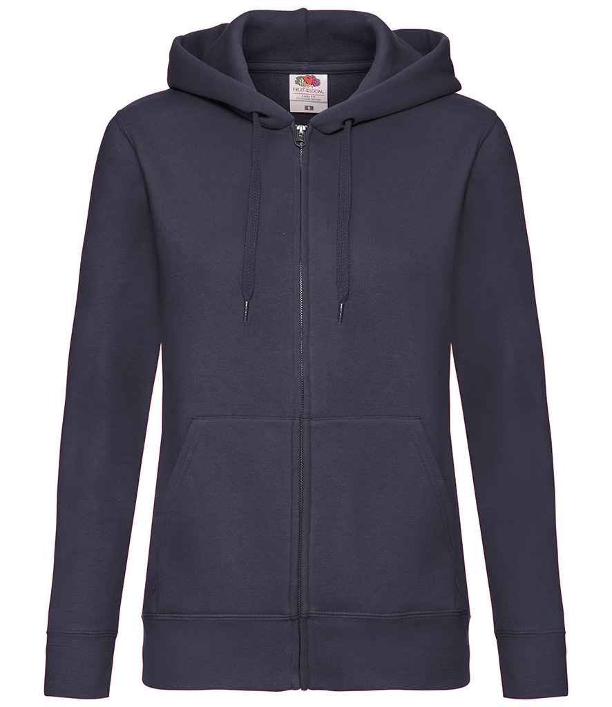Fruit of the Loom Premium Lady Fit Zip Hooded Jacket - Deep Navy