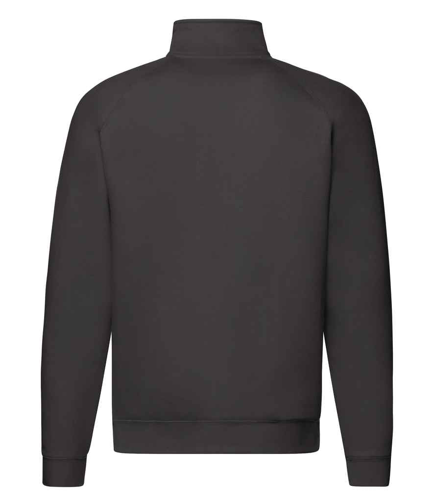 Fruit of the Loom Premium Zip Neck Sweatshirt - Black