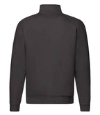 Fruit of the Loom Premium Zip Neck Sweatshirt - Black