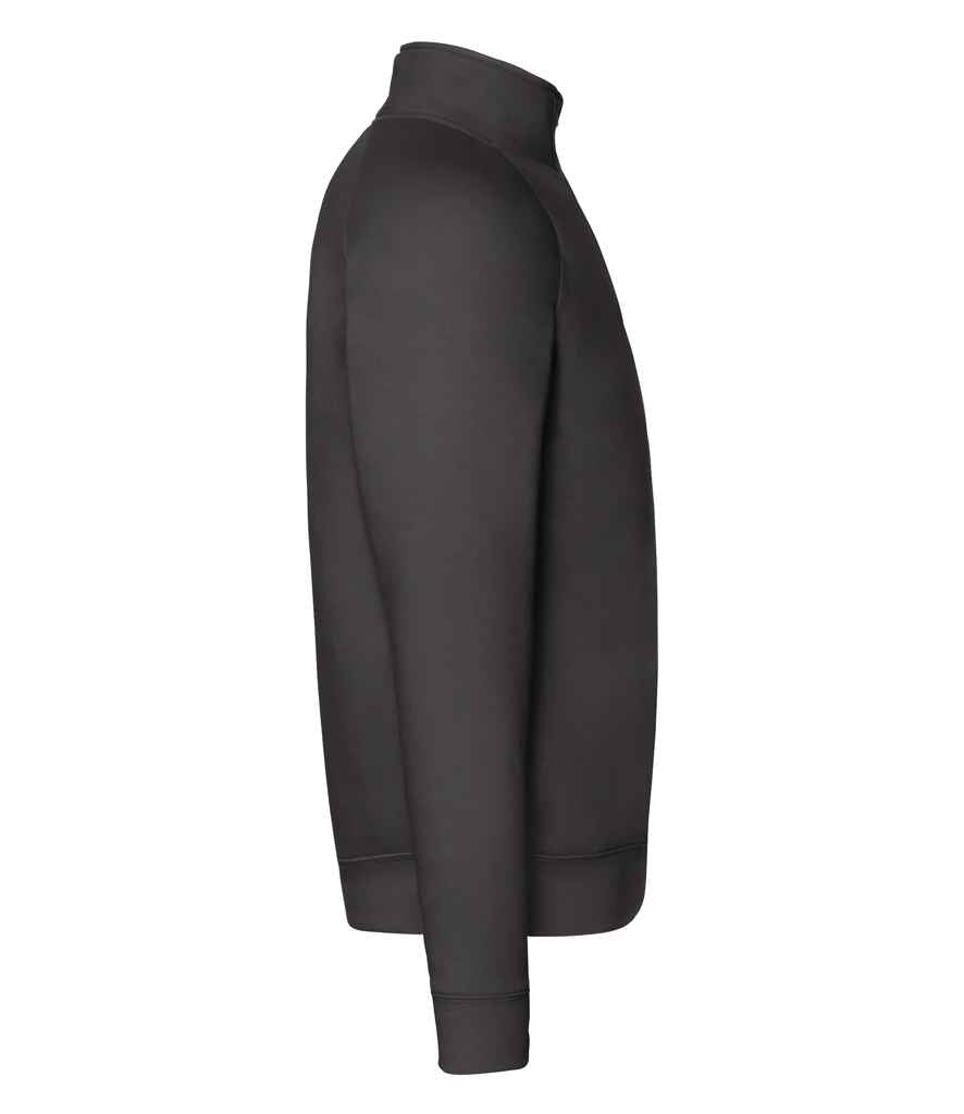 Fruit of the Loom Premium Zip Neck Sweatshirt - Black
