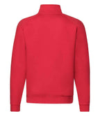 Fruit of the Loom Premium Zip Neck Sweatshirt - Red