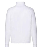 Fruit of the Loom Premium Zip Neck Sweatshirt - White