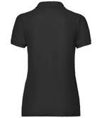 Fruit of the Loom Lady Fit Piqué Polo Shirt - Black