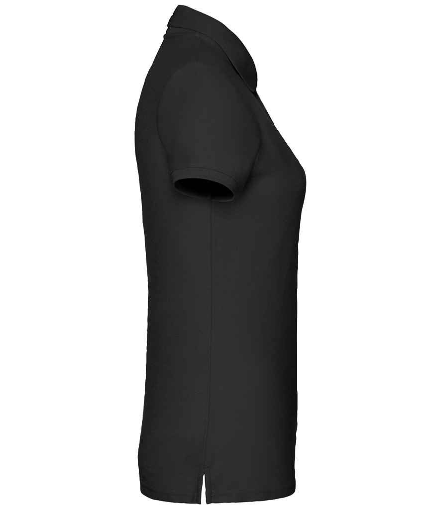 Fruit of the Loom Lady Fit Piqué Polo Shirt - Black
