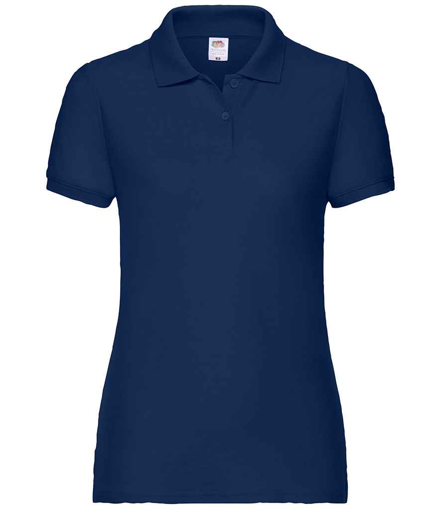 Fruit of the Loom Lady Fit Piqué Polo Shirt - Navy