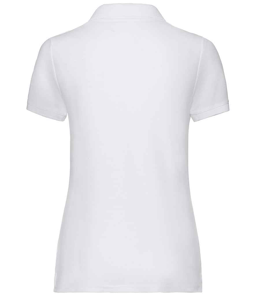 Fruit of the Loom Lady Fit Piqué Polo Shirt - White