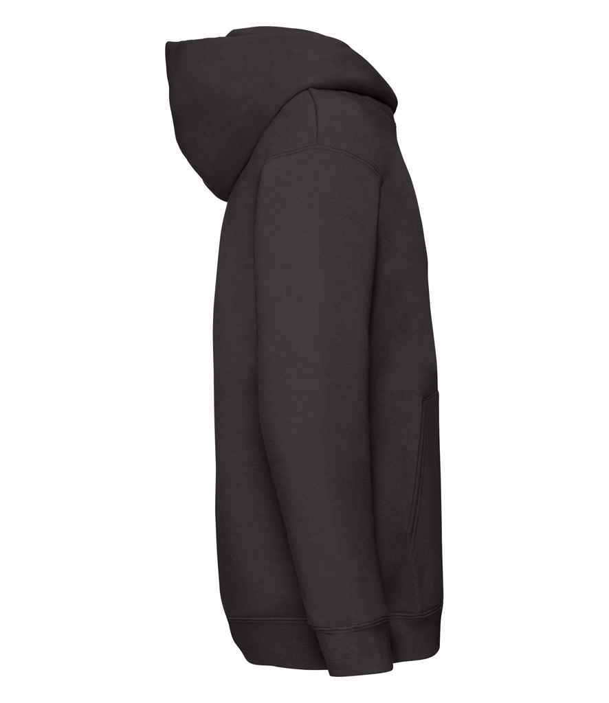 Fruit of the Loom Kids Premium Hooded Sweatshirt - Black