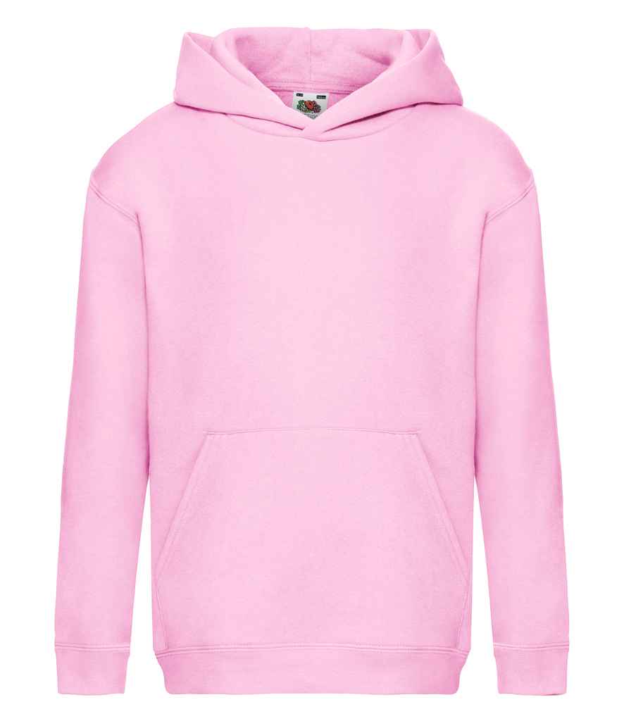 Fruit of the Loom Kids Premium Hooded Sweatshirt - Light Pink