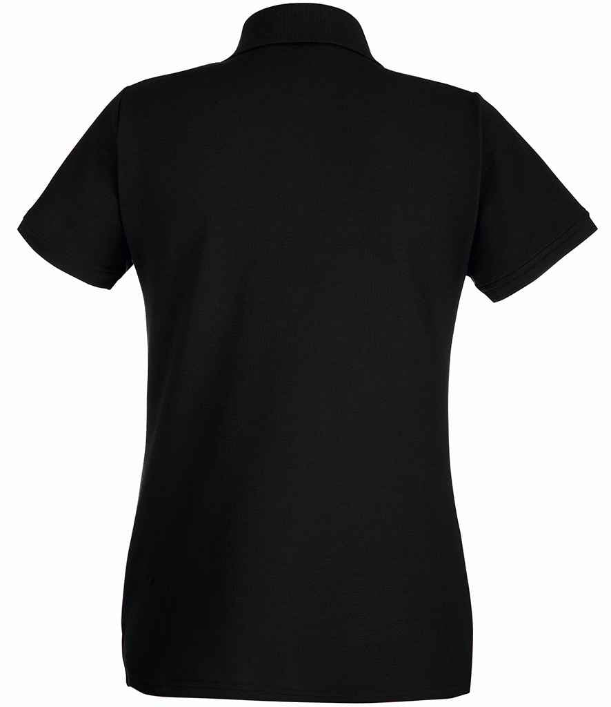 Fruit of the Loom Lady-Fit Premium Cotton Piqué Polo Shirt - Black