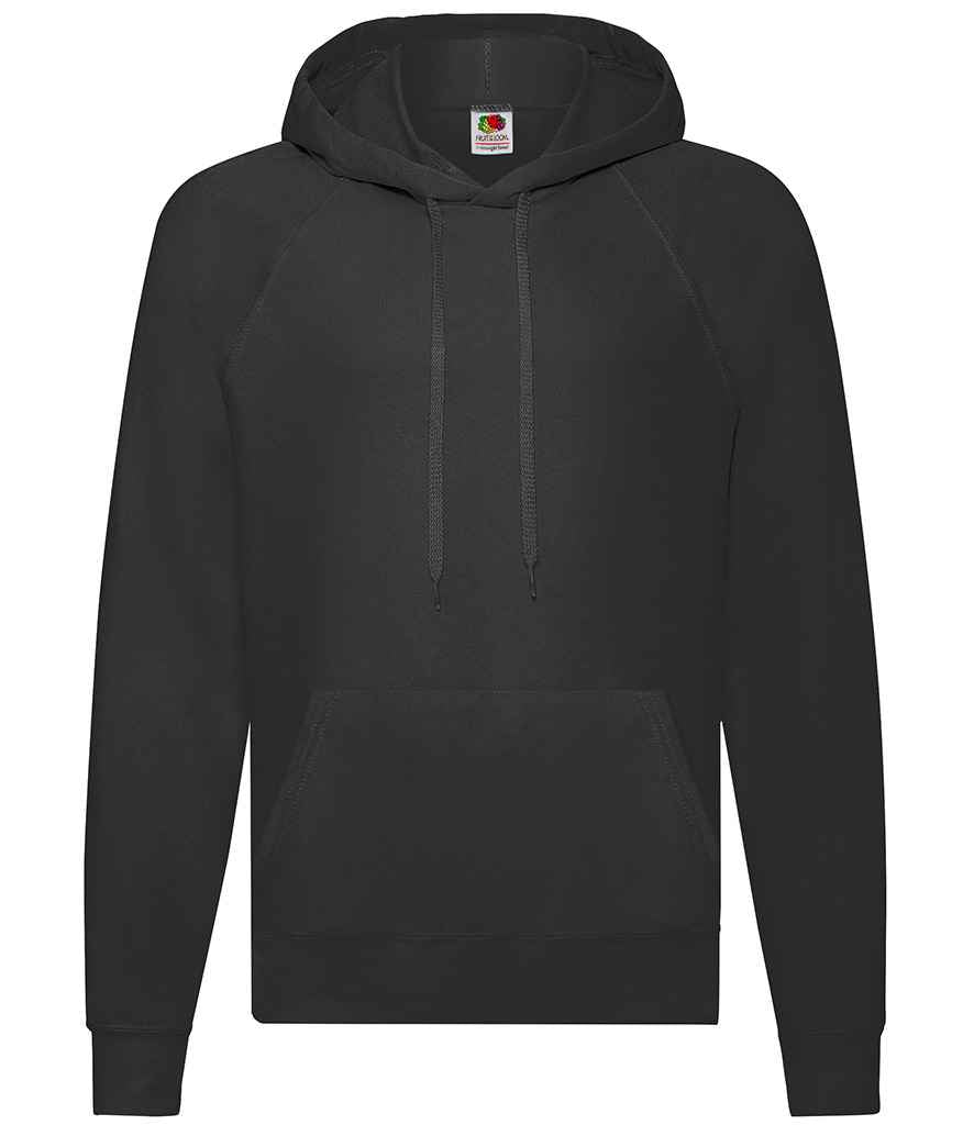 Fruit of the Loom Lightweight Hooded Sweatshirt - Black