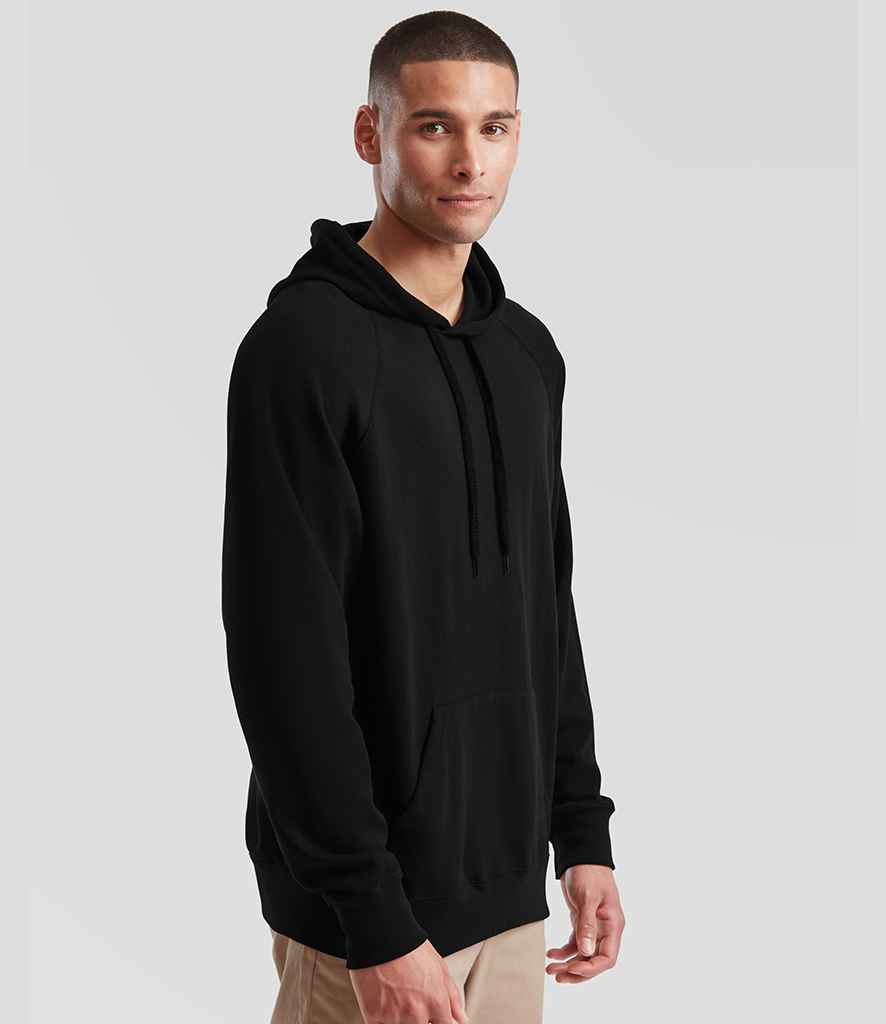 Fruit of the Loom Lightweight Hooded Sweatshirt - Black