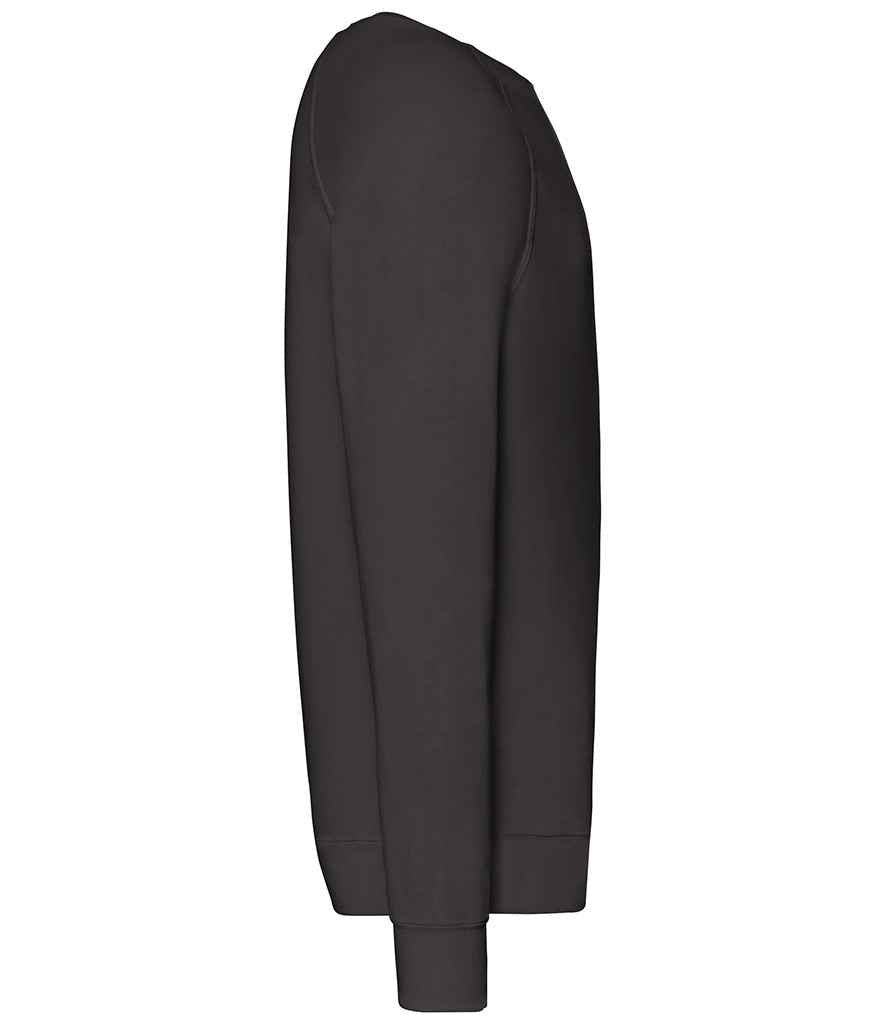 Fruit of the Loom Lightweight Raglan Sweatshirt - Black