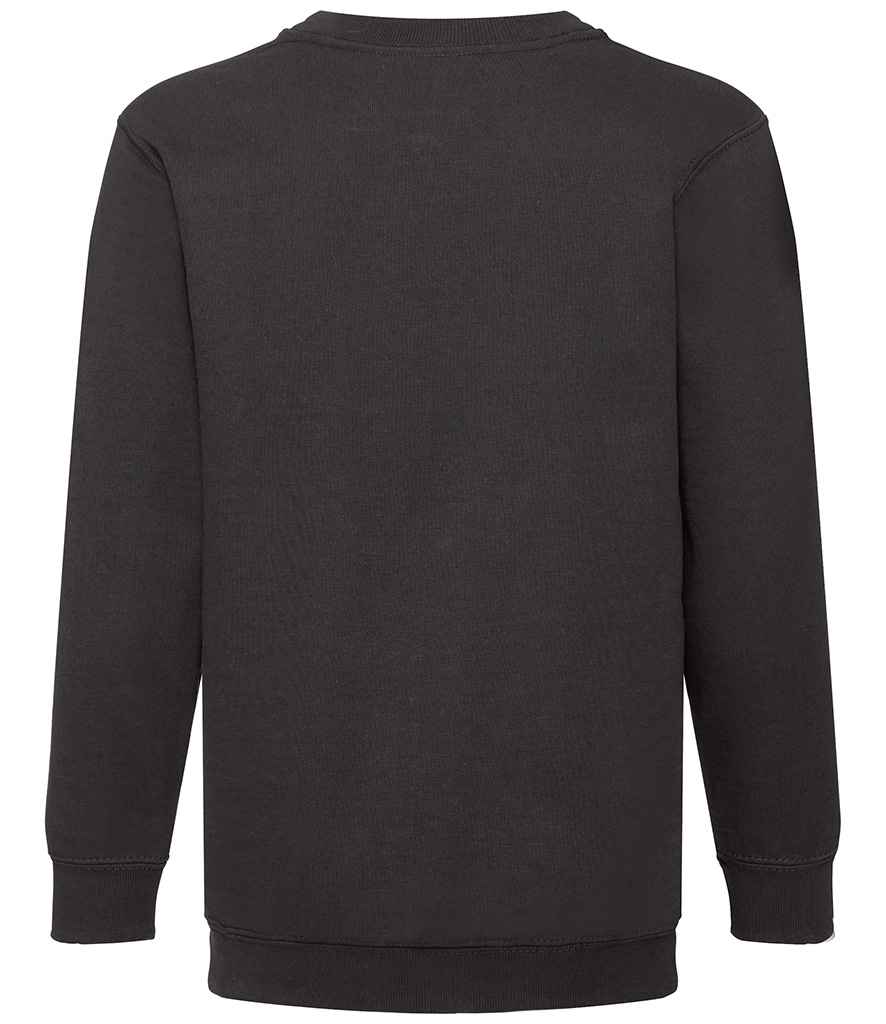 Fruit of the Loom Kids Classic Drop Shoulder Sweatshirt - Black