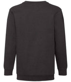 Fruit of the Loom Kids Classic Drop Shoulder Sweatshirt - Black