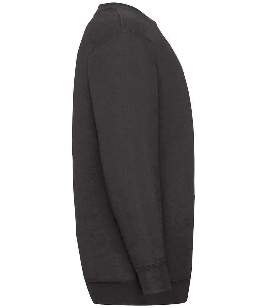 Fruit of the Loom Kids Classic Drop Shoulder Sweatshirt - Black