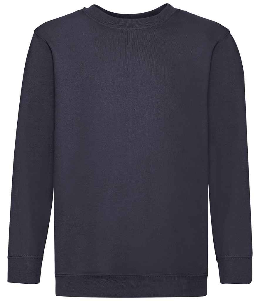 Fruit of the Loom Kids Classic Drop Shoulder Sweatshirt - Deep Navy