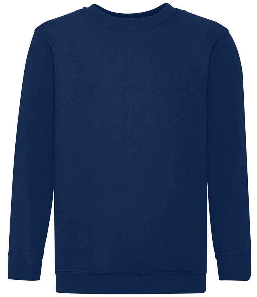Fruit of the Loom Kids Classic Drop Shoulder Sweatshirt - Navy