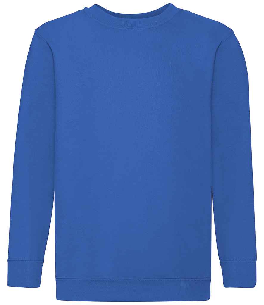Fruit of the Loom Kids Classic Drop Shoulder Sweatshirt - Royal Blue