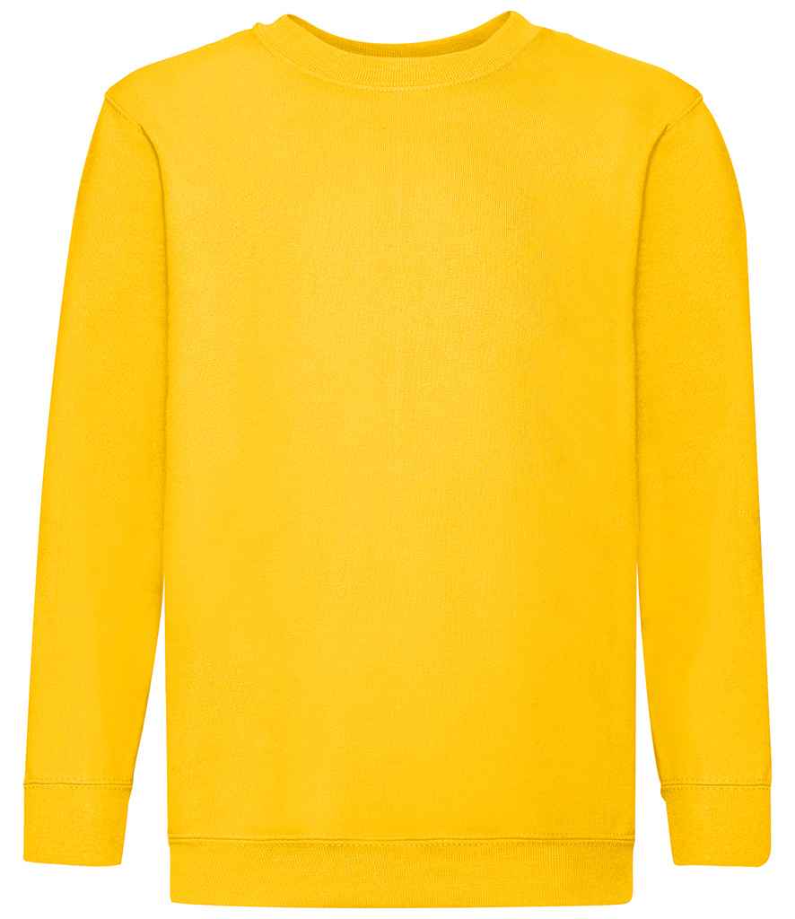 Fruit of the Loom Kids Classic Drop Shoulder Sweatshirt - Sunflower