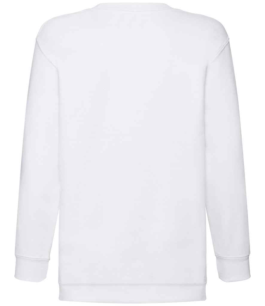 Fruit of the Loom Kids Classic Drop Shoulder Sweatshirt - White