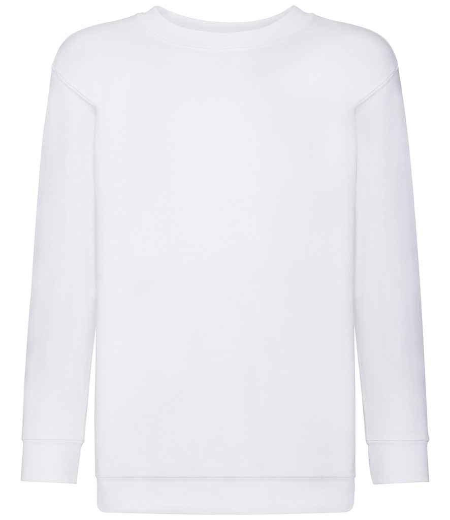 Fruit of the Loom Kids Classic Drop Shoulder Sweatshirt - White