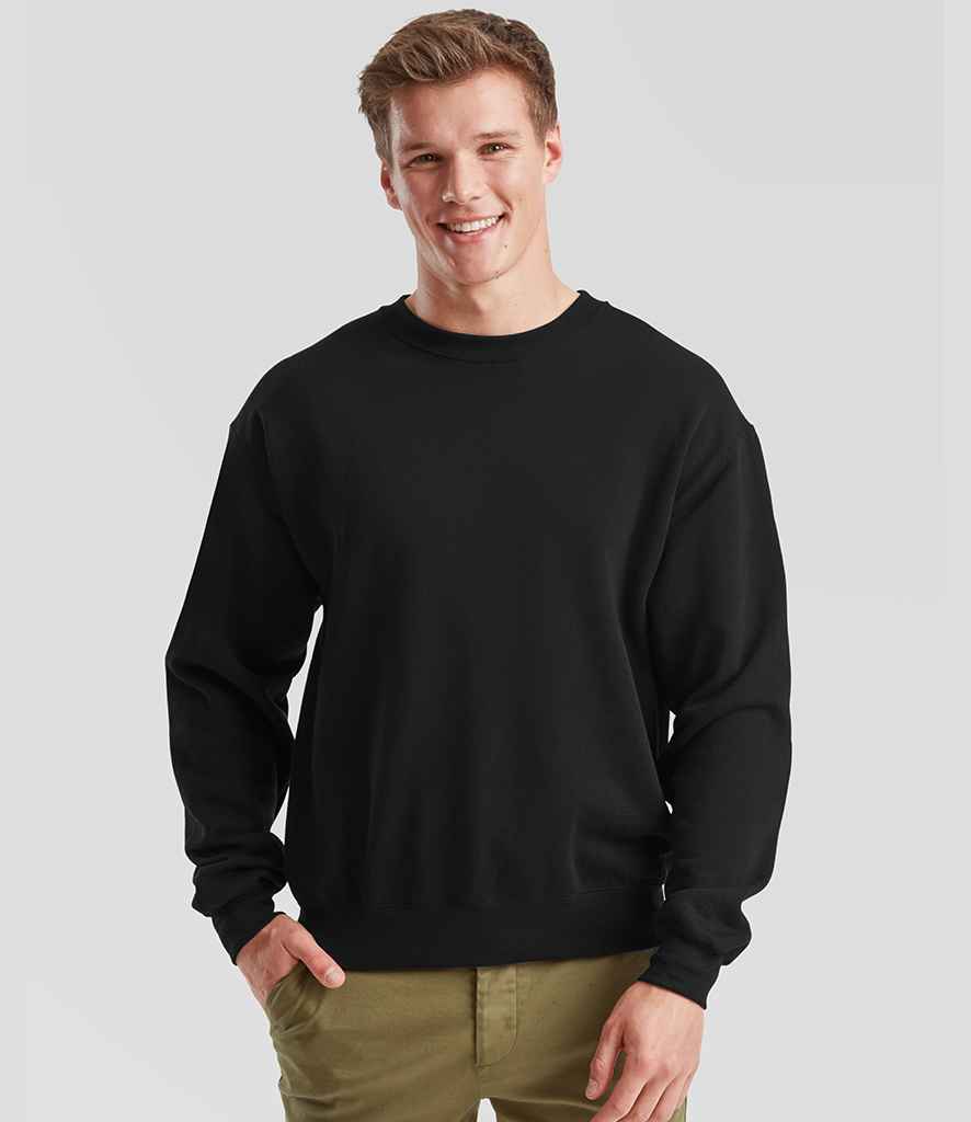 Fruit of the Loom Classic Drop Shoulder Sweatshirt - Black