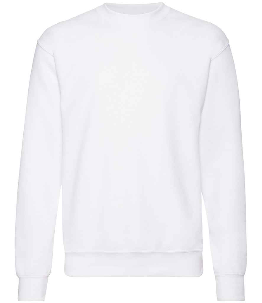 Fruit of the Loom Classic Drop Shoulder Sweatshirt - White