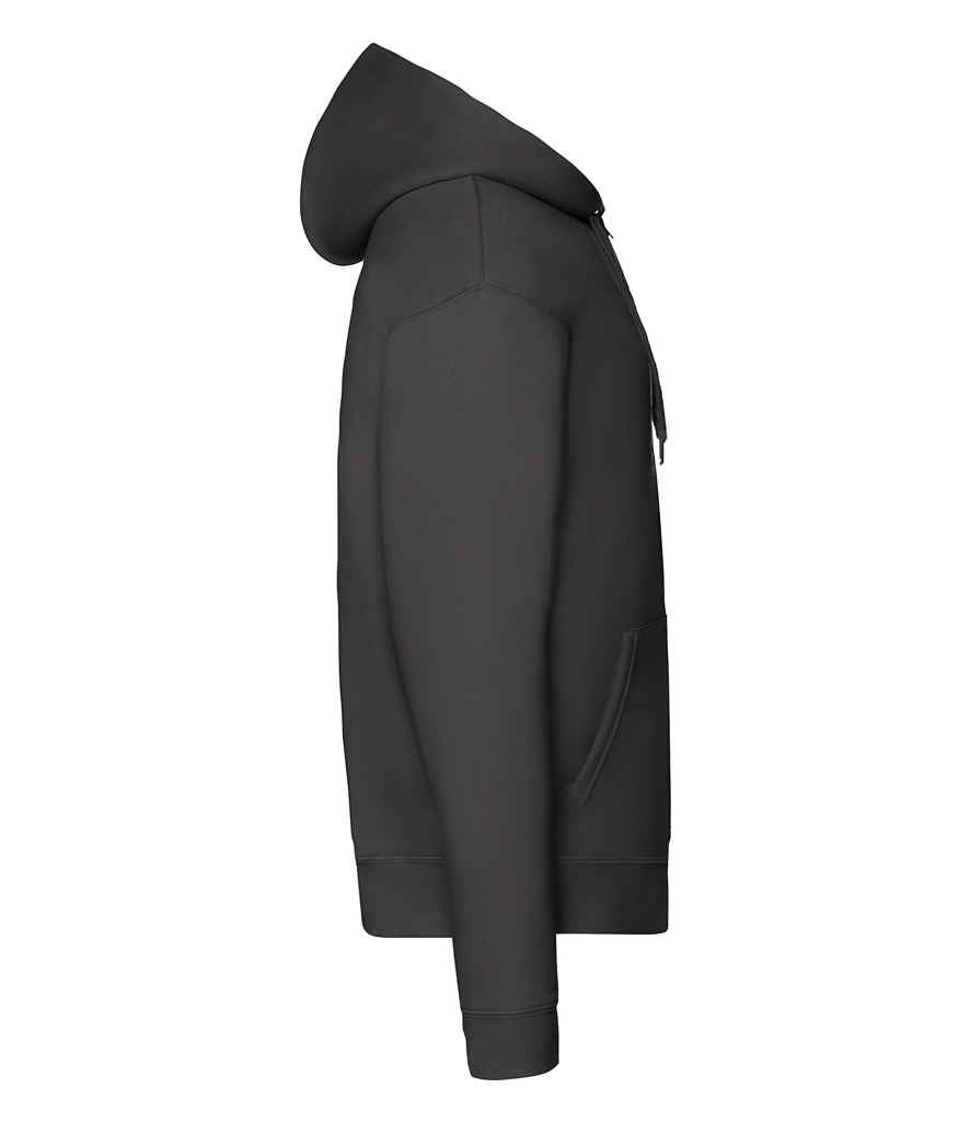 Fruit of the Loom Premium Zip Hooded Sweatshirt - Black
