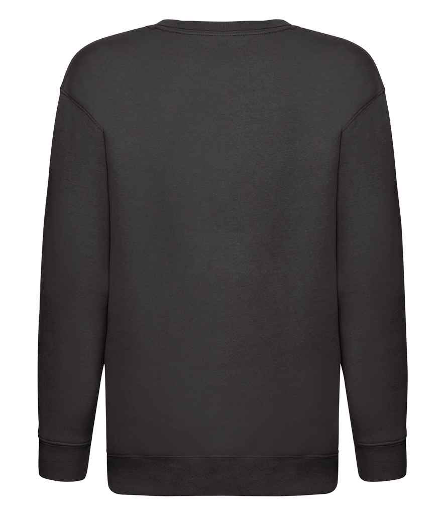 Fruit of the Loom Kids Premium Drop Shoulder Sweatshirt - Black