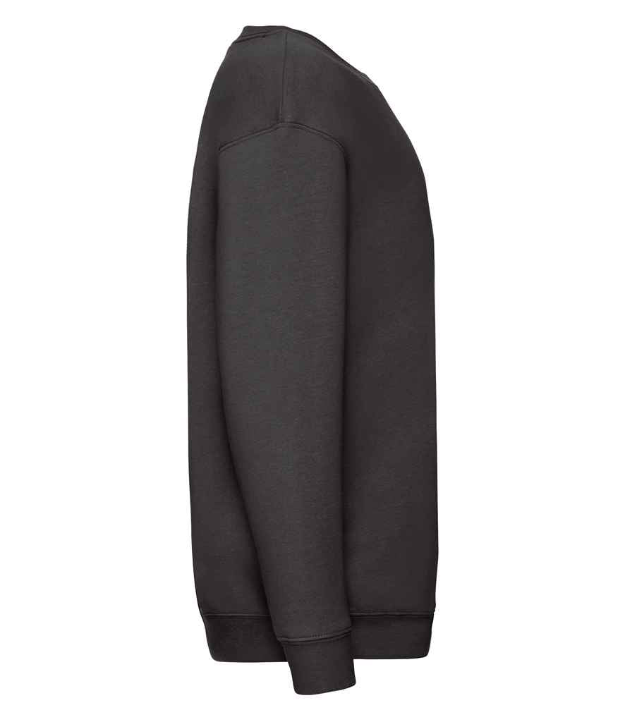 Fruit of the Loom Kids Premium Drop Shoulder Sweatshirt - Black