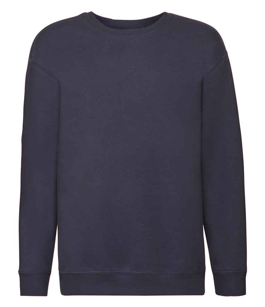 Fruit of the Loom Kids Premium Drop Shoulder Sweatshirt - Deep Navy