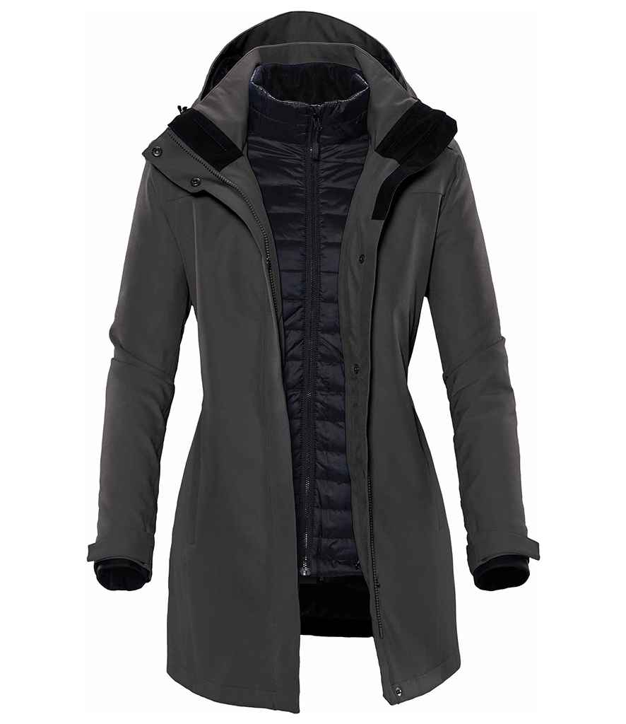 Stormtech Ladies Avalante System 3-in-1 Jacket - Charcoal Twill