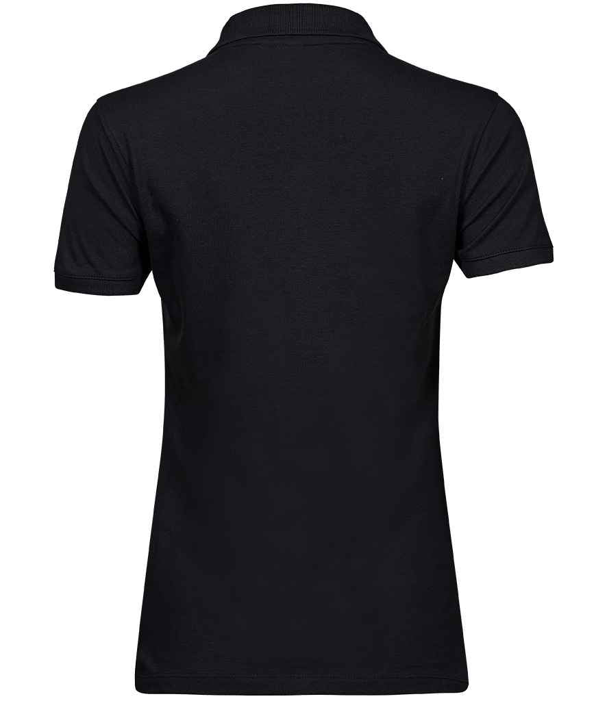 Tee Jays Ladies Heavy Cotton Piqué Polo Shirt - Black