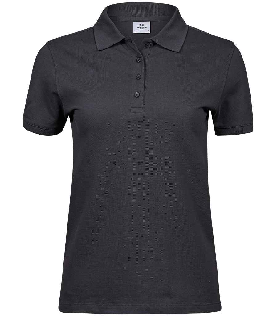 Tee Jays Ladies Heavy Cotton Piqué Polo Shirt - Dark Grey