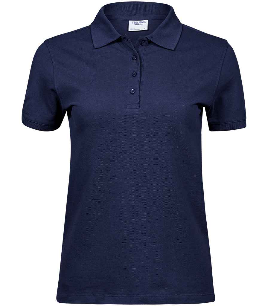 Tee Jays Ladies Heavy Cotton Piqué Polo Shirt - Navy