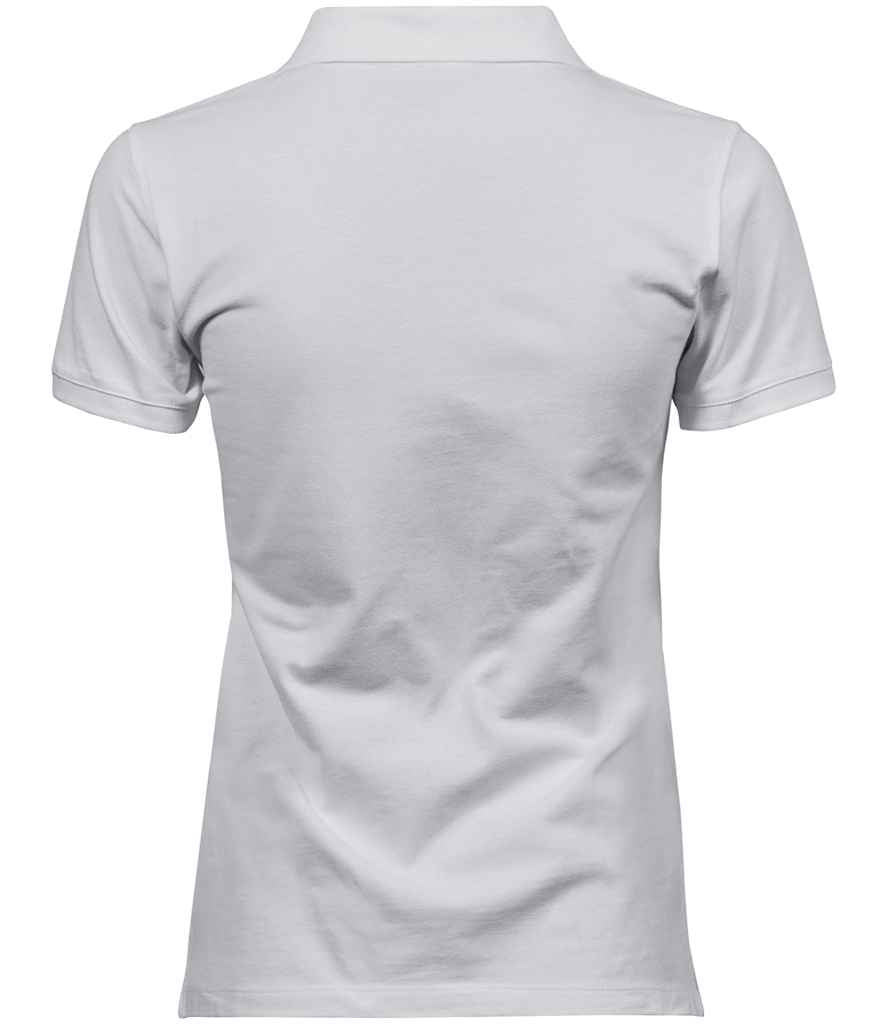 Tee Jays Ladies Heavy Cotton Piqué Polo Shirt - White