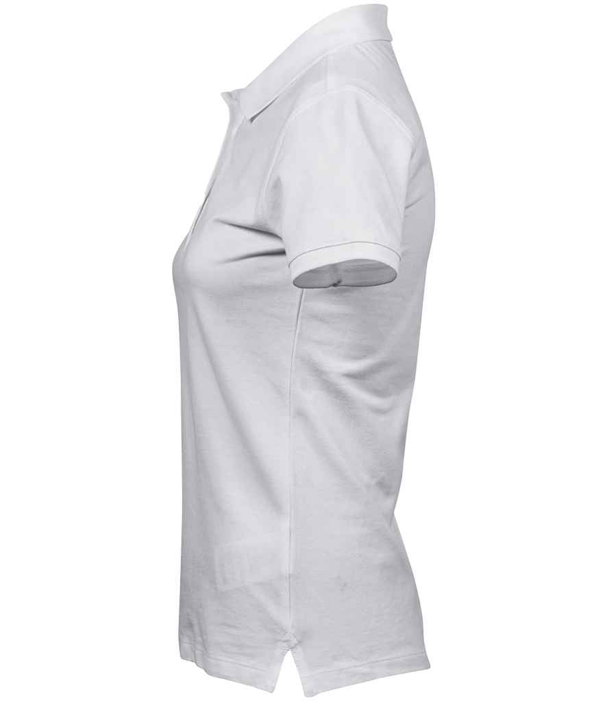 Tee Jays Ladies Heavy Cotton Piqué Polo Shirt - White