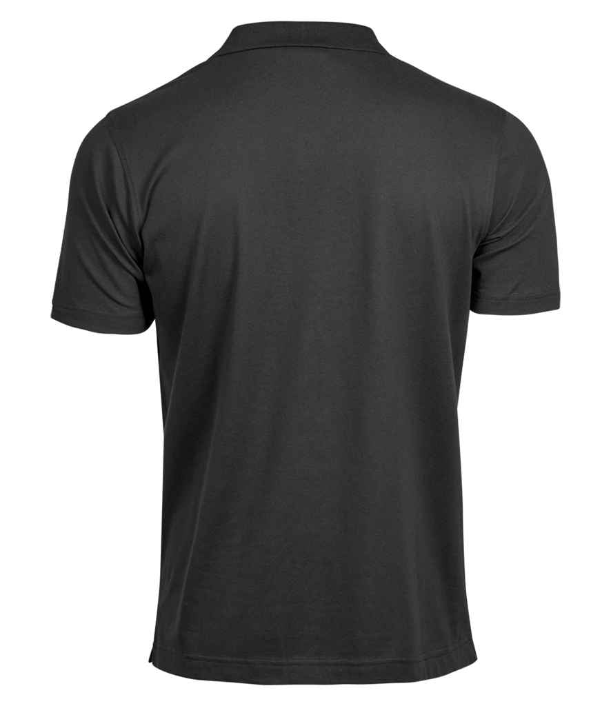 Tee Jays Luxury Stretch V Neck Polo Shirt - Black