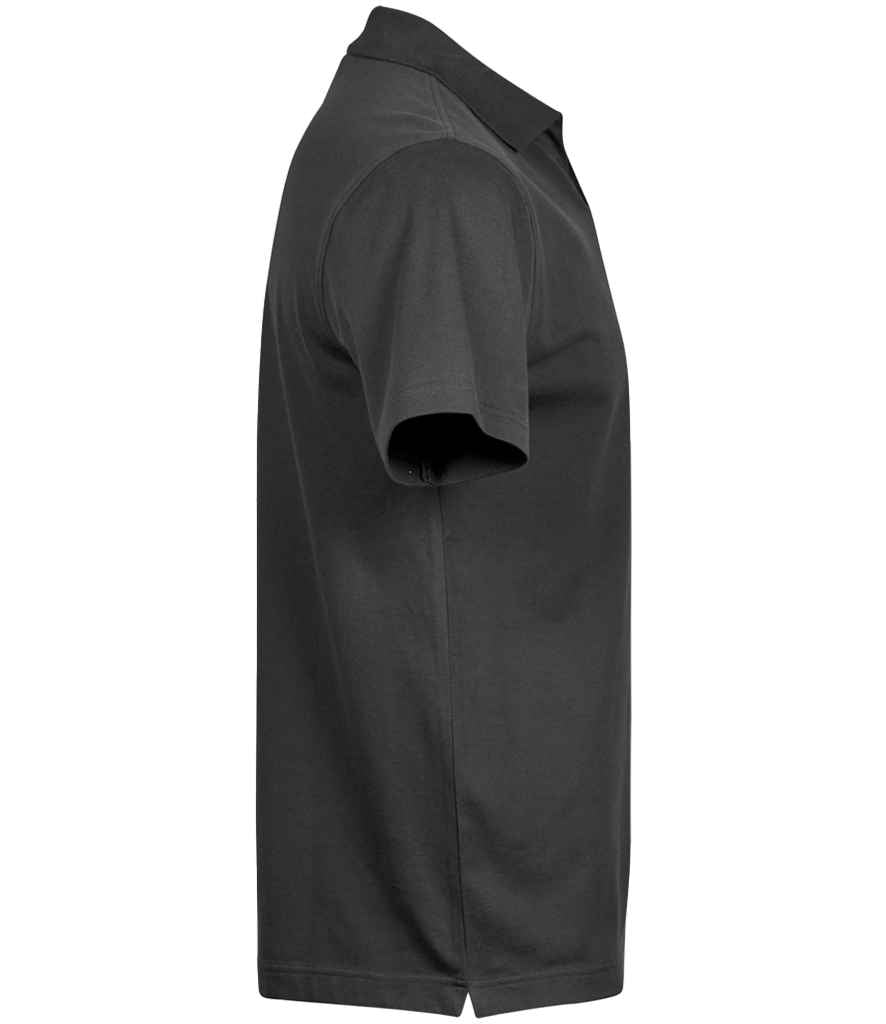 Tee Jays Luxury Stretch V Neck Polo Shirt - Black