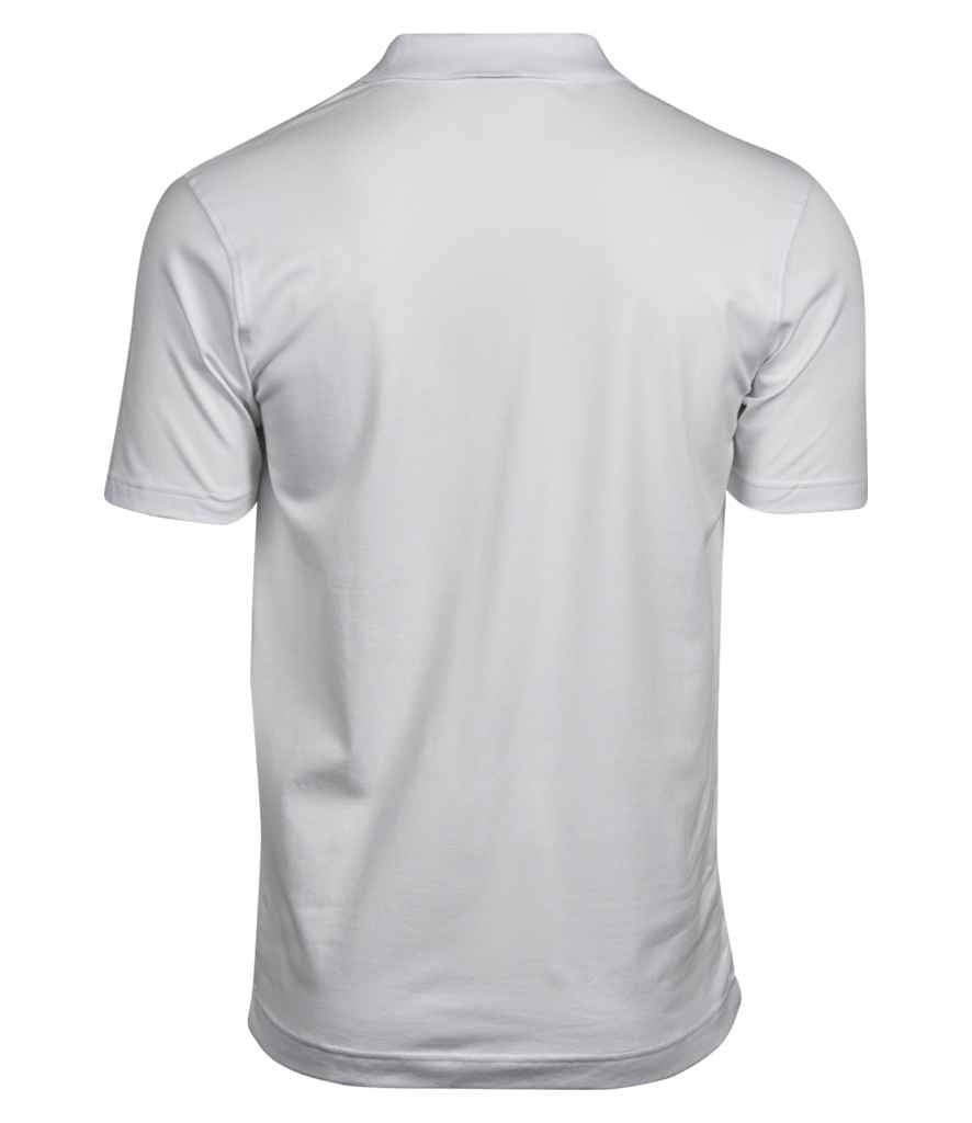 Tee Jays Luxury Stretch V Neck Polo Shirt - White