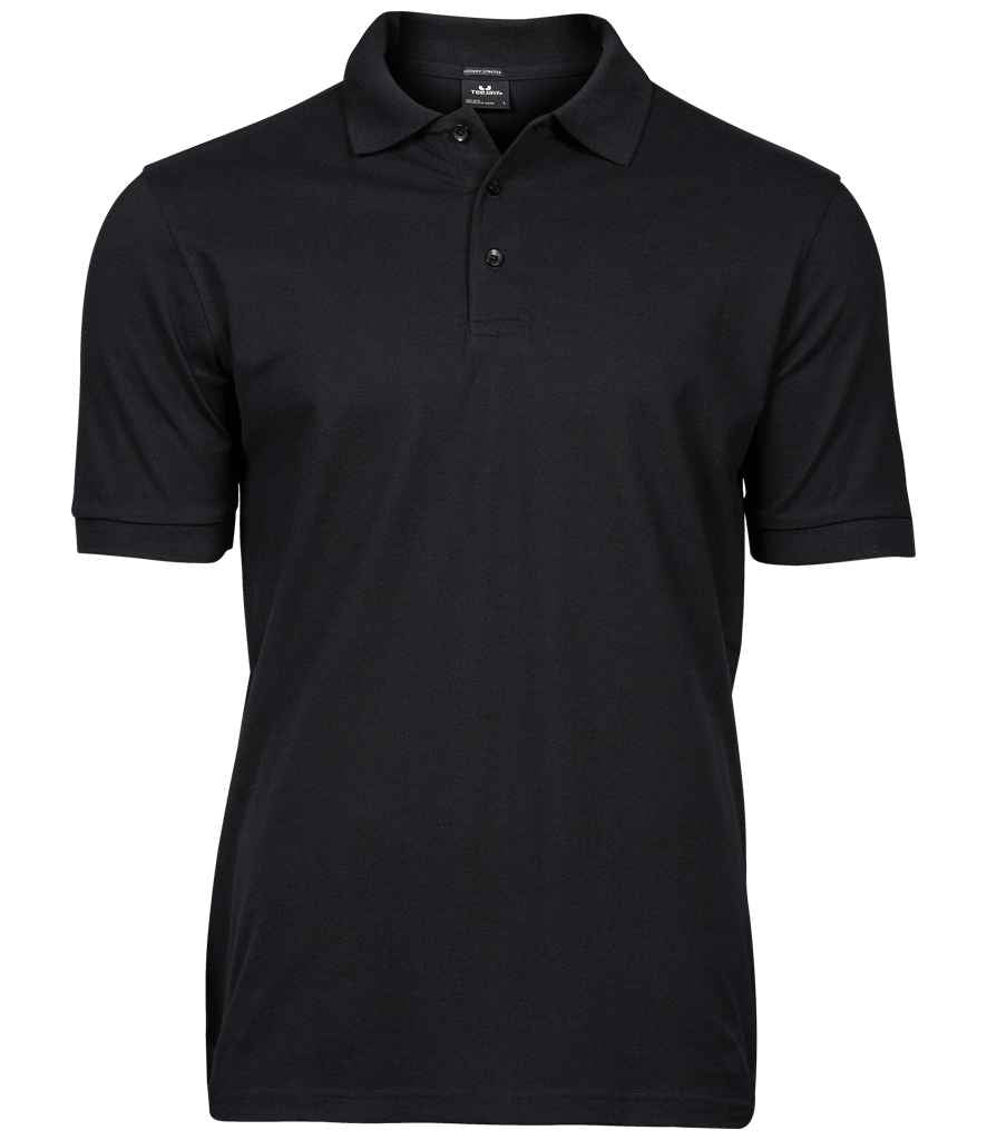 Tee Jays Luxury Stretch Piqué Polo Shirt - Black