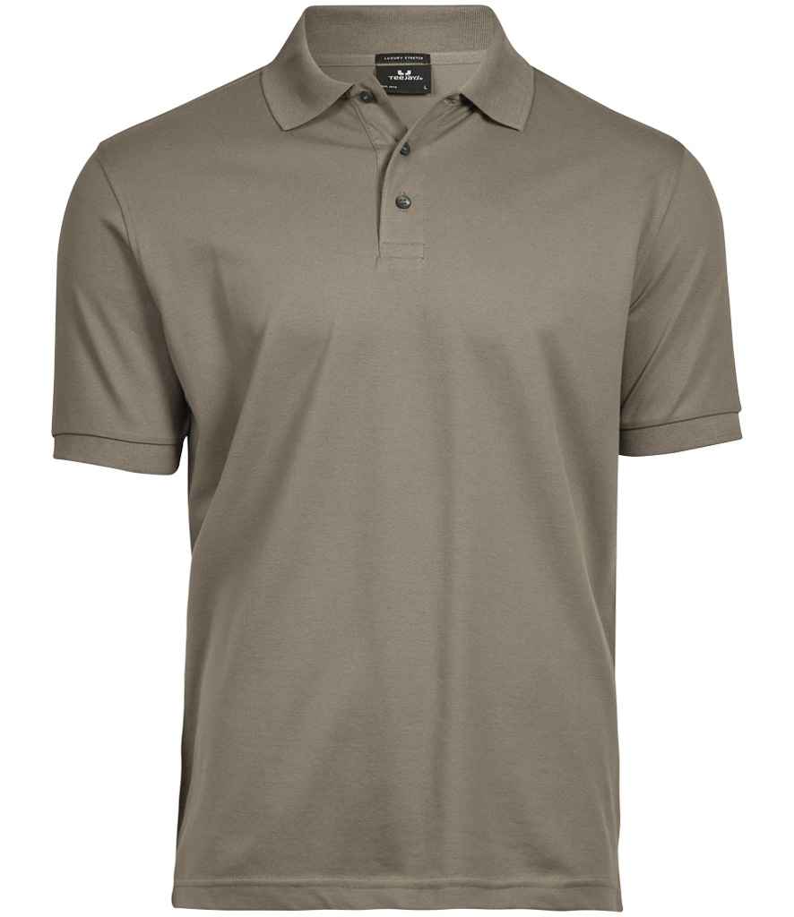 Tee Jays Luxury Stretch Piqué Polo Shirt - Clay
