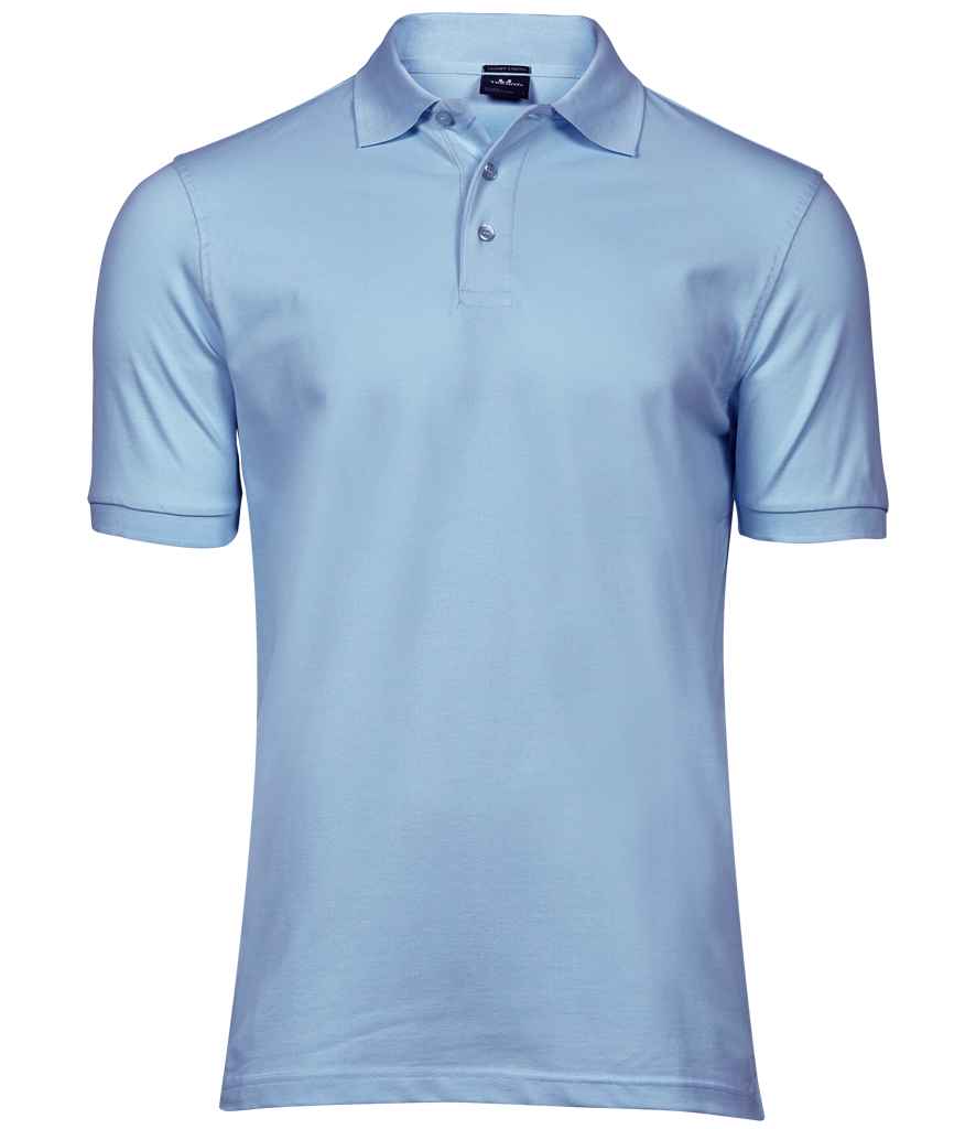 Tee Jays Luxury Stretch Piqué Polo Shirt - Light Blue
