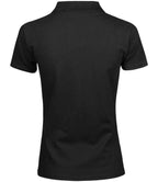 Tee Jays Ladies Luxury Stretch V Neck Polo Shirt - Black