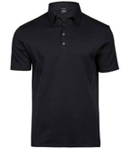 Tee Jays Pima Cotton Interlock Polo Shirt - Black