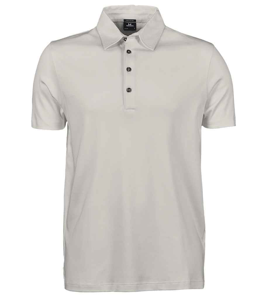 Tee Jays Pima Cotton Interlock Polo Shirt - Cement