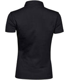Tee Jays Ladies Pima Cotton Interlock Polo Shirt - Black