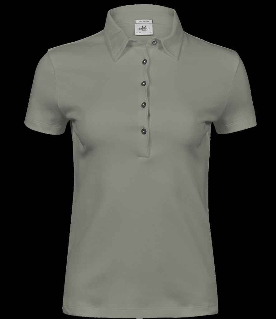 Tee Jays Ladies Pima Cotton Interlock Polo Shirt - Sage