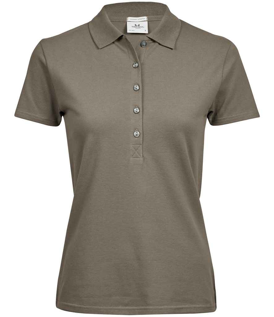 Tee Jays Ladies Luxury Stretch Polo Shirt - Clay